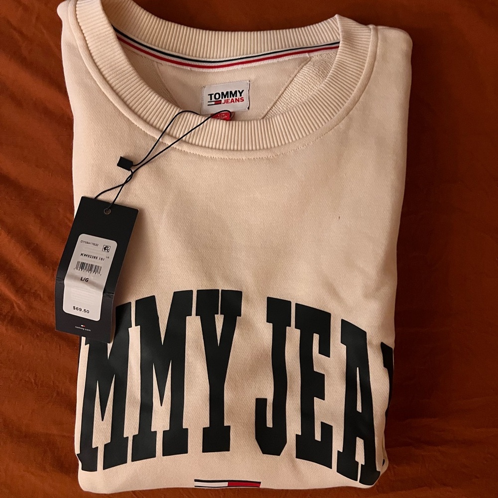 Tommy Hilfiger Cream Sweater for Men